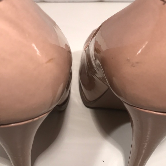 Simply Vera Pink Patent Leather Platform Heels - Picture 5 of 8